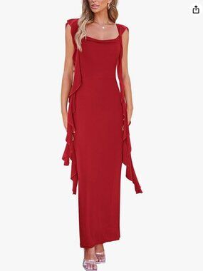 Brand New Red PRETTYGARDEN Women's Sleeveless Dress Size Large